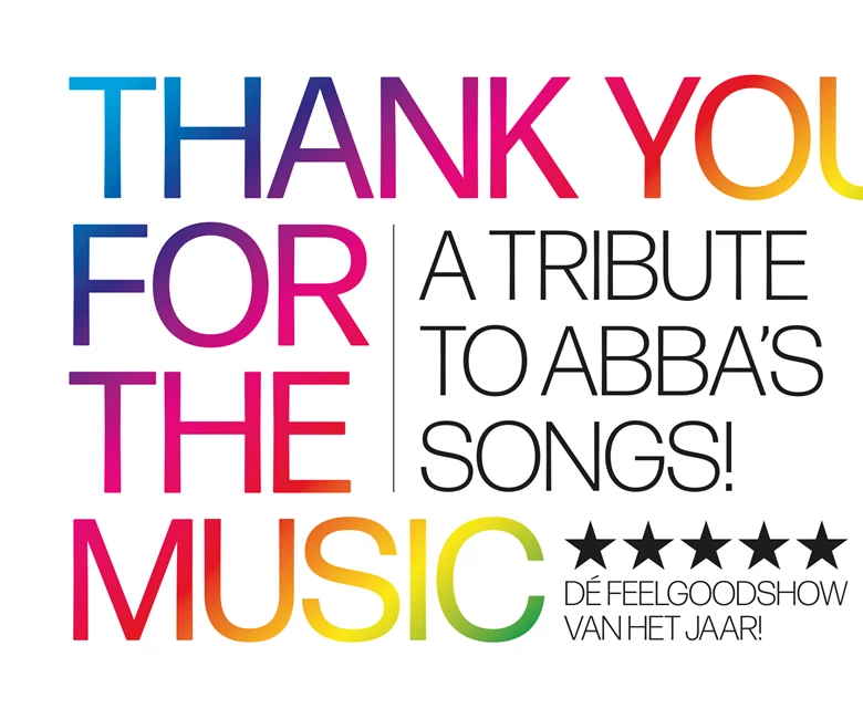 ABBA The Music Thank You For The Music Beeld Liggend